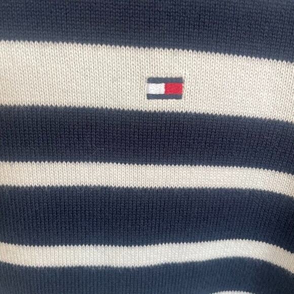 Tommy Hilfiger Men's XL Premium Cotton Crewneck Pullover Sweater Classic Stripe - Picture 3 of 7